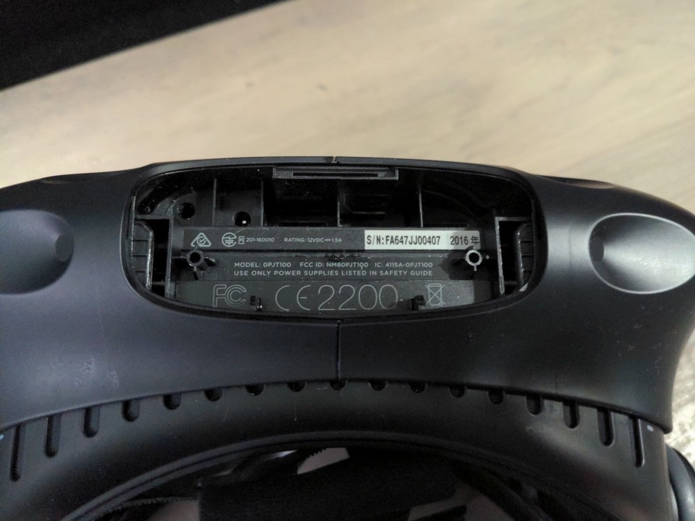 HTC Vive Virtual Reality VR Headset Only - No Cords - Headset Replacement ONLY