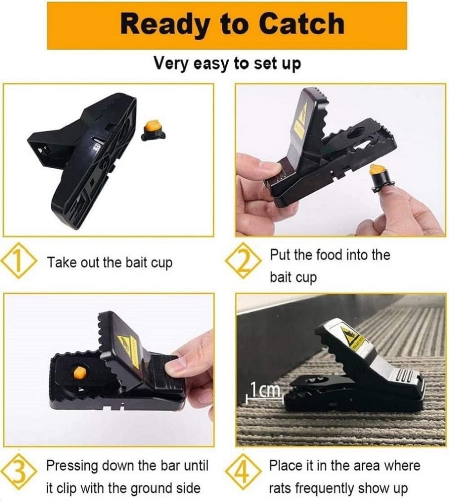 Safe 6-Pack Mice Traps for Indoor Use - Quick & Effective Rodent Control