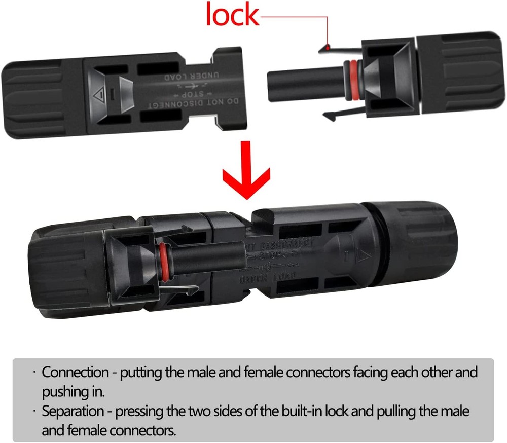 12/24PCS Solar Panel Cable Wire Connectors Crimper PV Crimping Pliers Tools Set