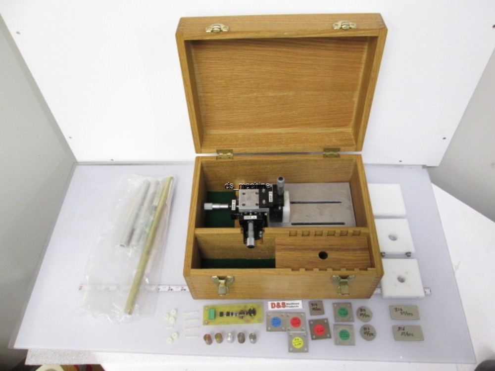 High Precision Proximity Switch Testing Rig with Various Metal Samples and Case