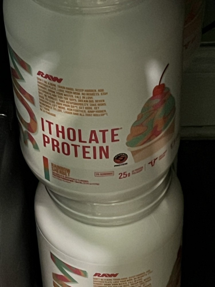 RAW ITHOLATE Whey Protein Isolate Rainbow Sherbet 25 Serv 2lb LIMITED FLAVOR!