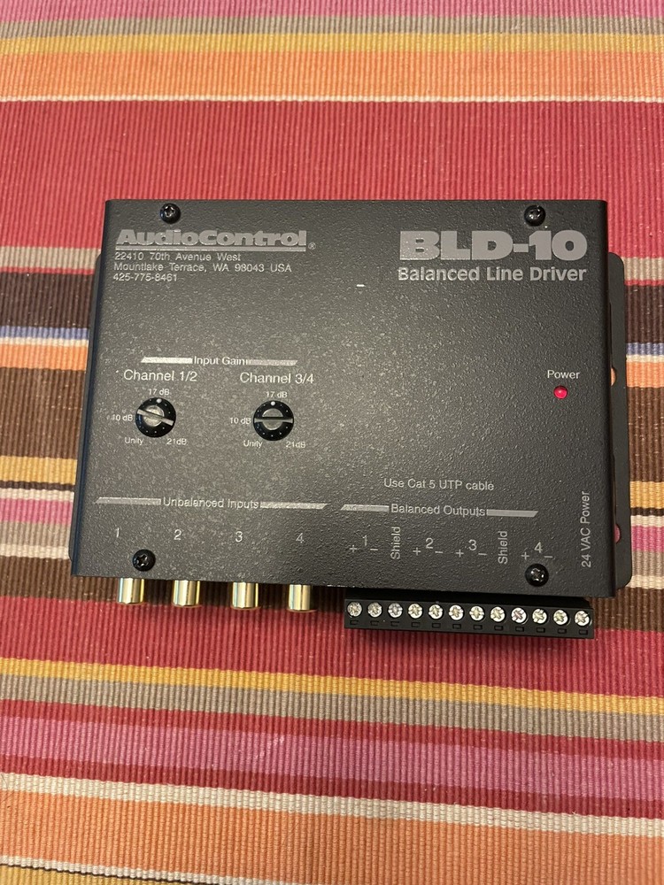 AUDIO CONTROL BLD-10  BALANCED LINE AUDIO DRIVER( NO POWER SUPPLY)