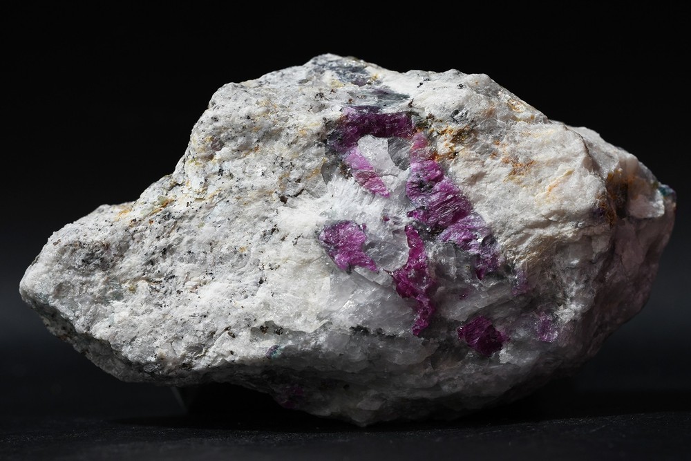 Fluorescent Ruby, Scapolite from China