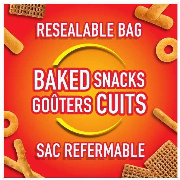 Crispers Bits & Bites Cheddar Snack and Cracker Mix, 145g (4 Pack)