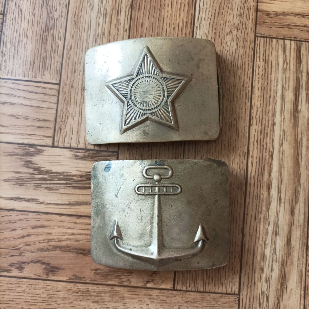 Vintage brass belt buckle Soviet