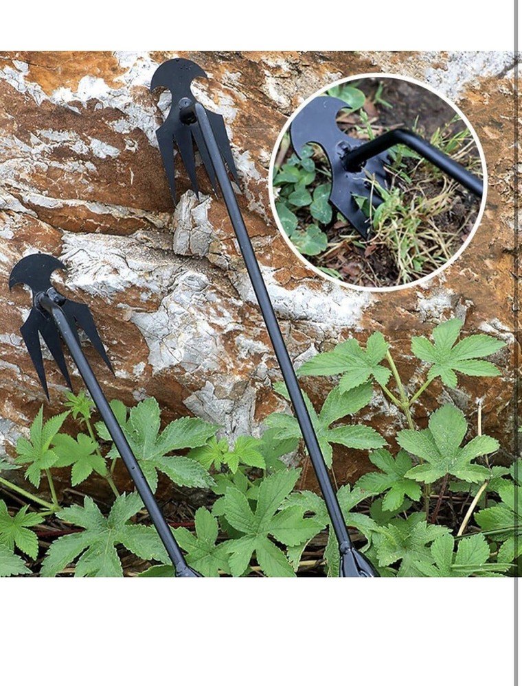 Dritnow Weed Puller Tool 10.6” – Hand Root Remover, Garden No-Bend Weeder