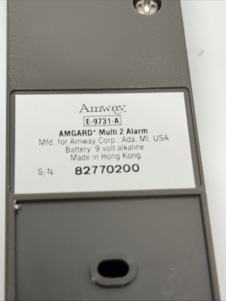 Amway AMGARD Multi 2 Entry Protection Device Alarm E-9731-A