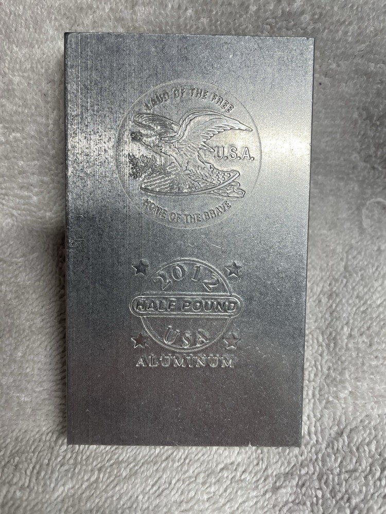 Half Pound Aluminum Bar Eagle Design