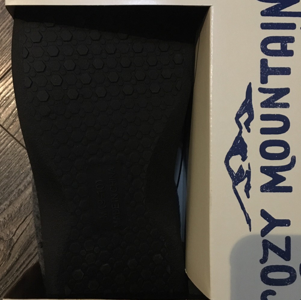 Cozy Mountain Memory Foam Slippers M 9-10