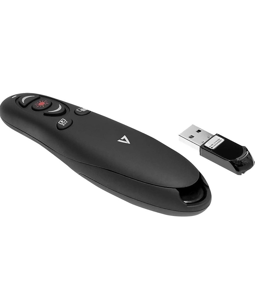V7 WP1000-24G Professional Wireless Presenter with Laser Pointer and microS