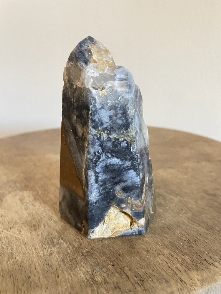 Stunning Blue & Gold Jasper Crystal Point