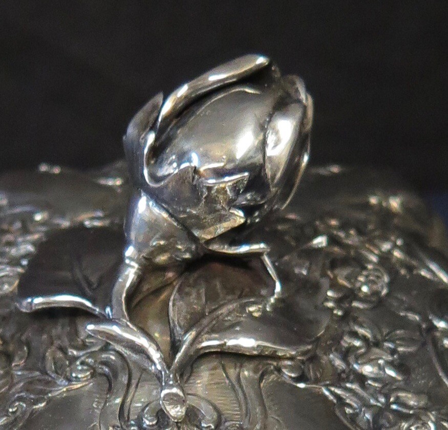 Wonderful German 800 Silver Spice Box