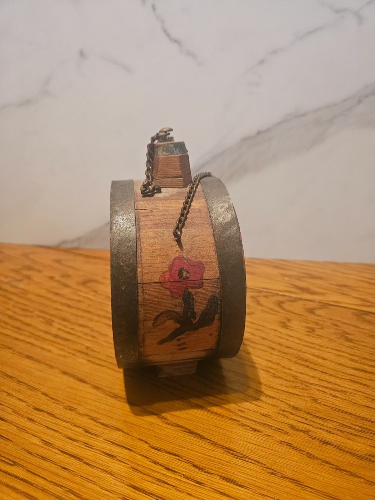 1900s vintage wood canteen