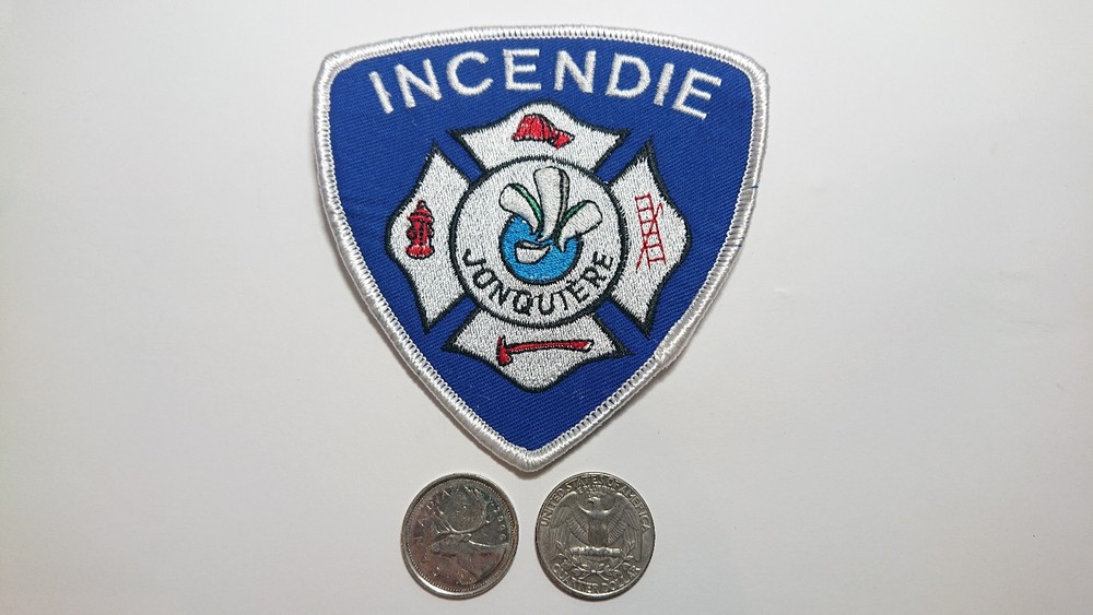 Jonquiere Incendie Fire Department Patch Badge Crest