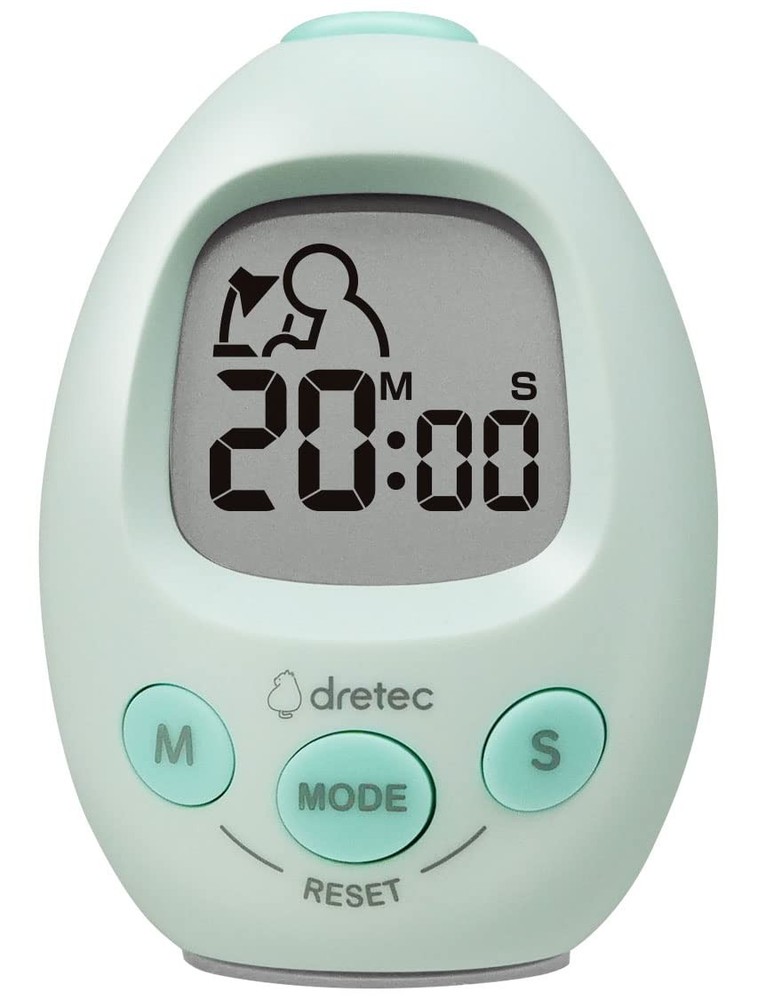 dretec Interval Timer Stopwatch | Count-Down & Count-up | Notification Green