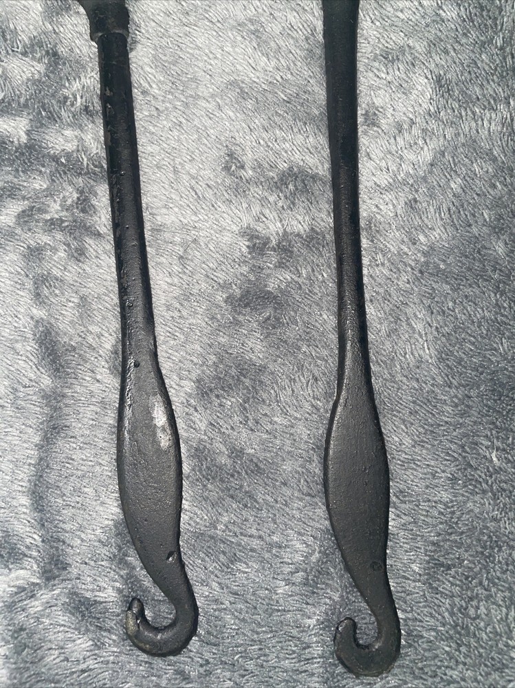 VTG Lot Cast Iron Kitchen Spoon Ladle Fork Strainer Blacksmith Smelting Tools