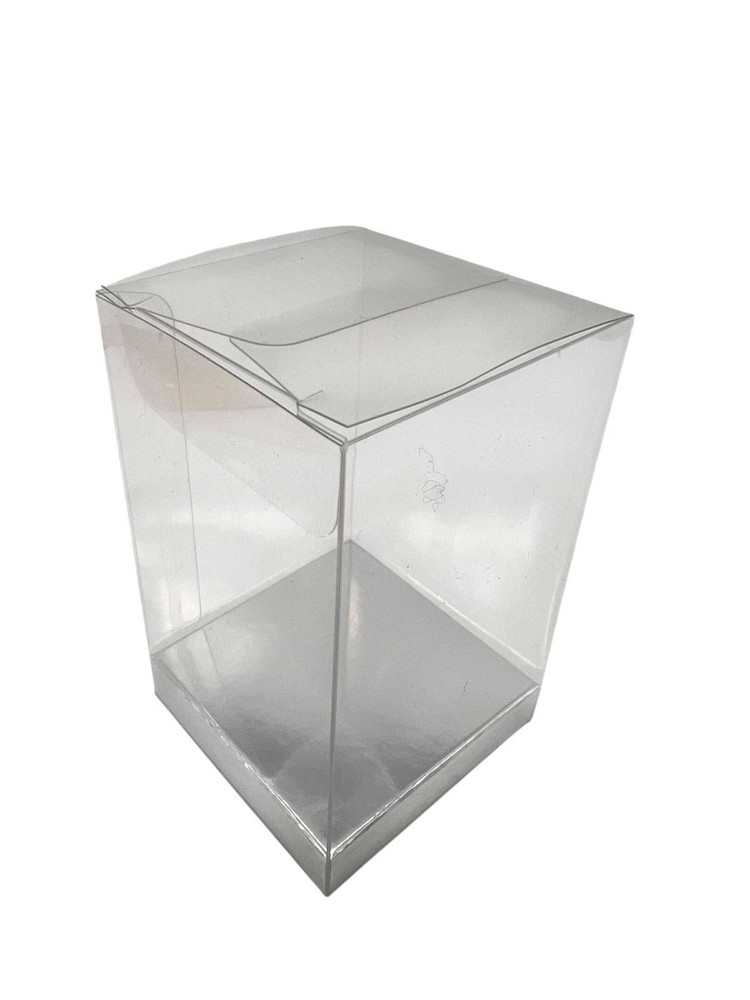 Clear Gift Box –Display Packaging,12 Pack-Pop&Lock 2 x 2 x 5 1/2" -Kraft Base