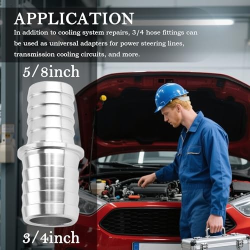 3/4 to 5/8 Hose Adapter for Radiator Hose,Barbed Heater Hoses Connector for