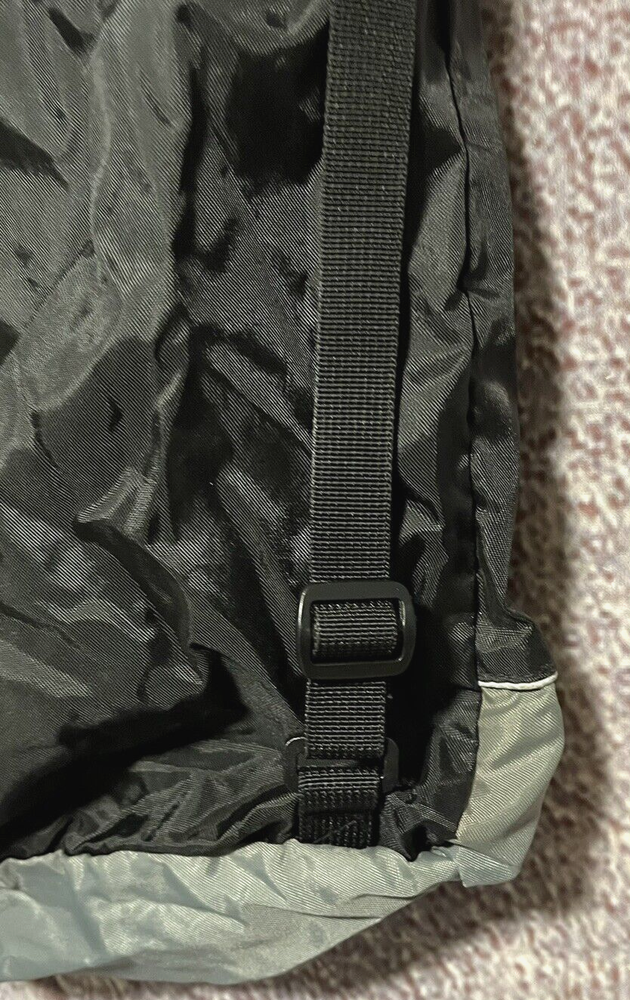 Fourth Element Artic Drawstring Black & Gray Accessories Bag with Buckles