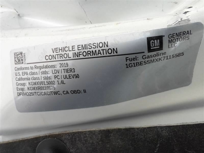 CRUZE 2019 Speedometer 367303