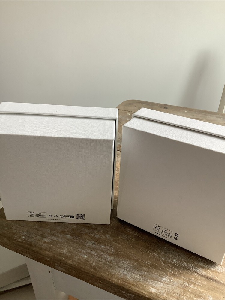 TWO Celine Paris Authentic Empty Storage Gift Box Boxes 6 3/8”x 6 3/8” x 2 5/8”