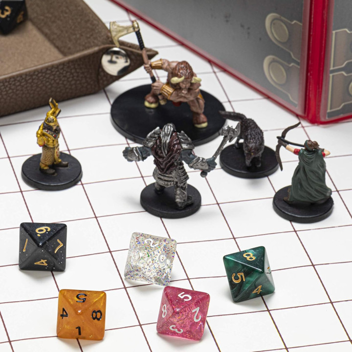 Bulk Random Polyhedral Dice D8 – 8-Sided Dice for DND RPG TTRPG Games