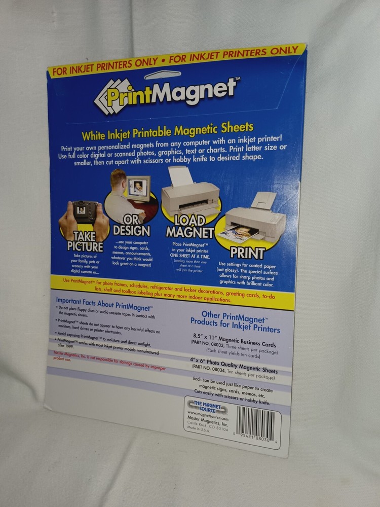 Print Magnet- The Magnet Source- 3 Sheets