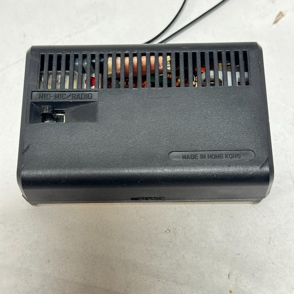 Vintage AM Transistor Radio Microphone Input Ronco ,Superior Sonic untested
