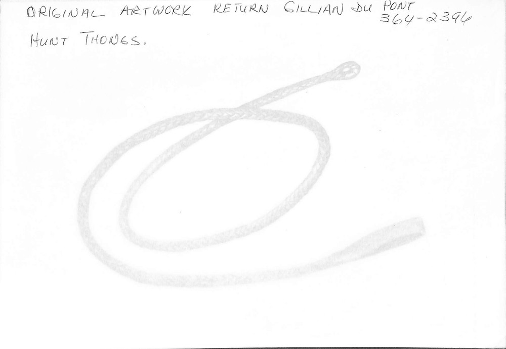 Hunt Thongs Graphite Drawing