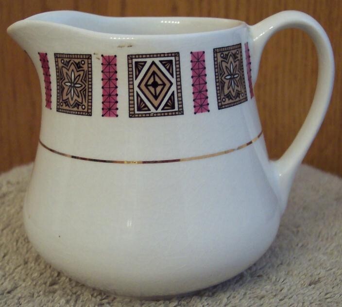 British Anchor Hostess Tableware CREAMER ~ CASINO Pattern