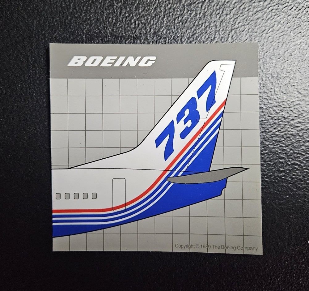 3 X 3 Boeing 737 Sticker