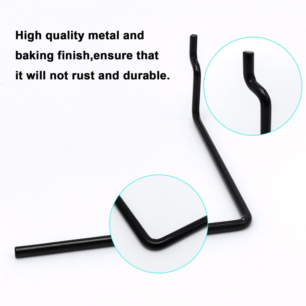 5 Pack Extendable Pegboard Towel Holder,Pegboard Hook for Workshop,Garage,Kit...