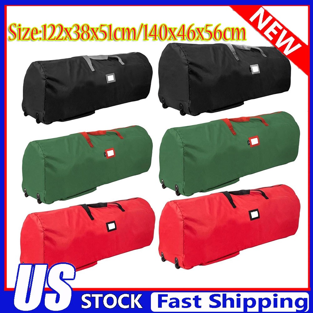 Rolling Christmas Tree Bag Carrier for Easy Moving Artificial Tree Container US