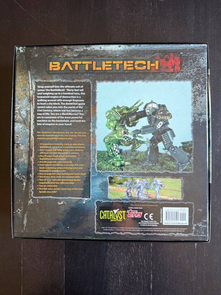 Battletech Introductory Battle Box Set (2011) - 25th Aniv - Great Condition