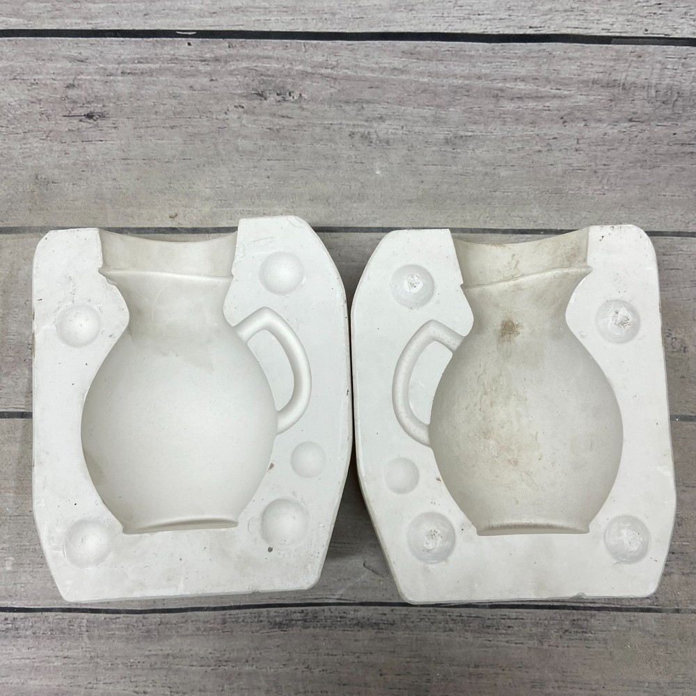 Unbranded Ceramic Casting Mold Fat Pitcher Jug W/Handle #820