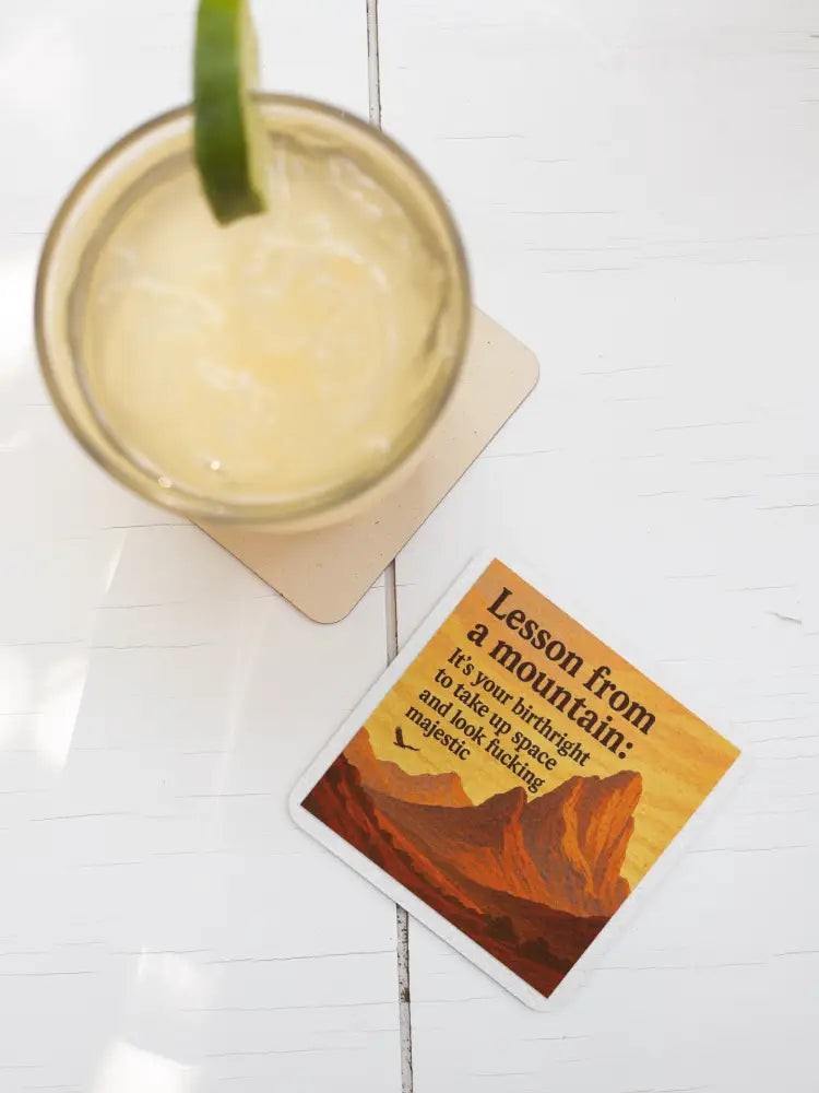 Handmade Coaster: Claim Your Space, Own Your Majesty