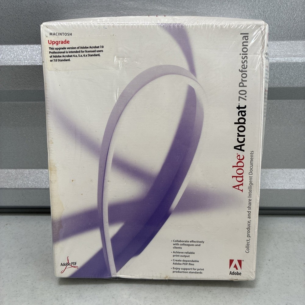 Adobe  Acrobat 7.0 Professional For Mac (Upgrade VERSION) *NOS/ Sealed