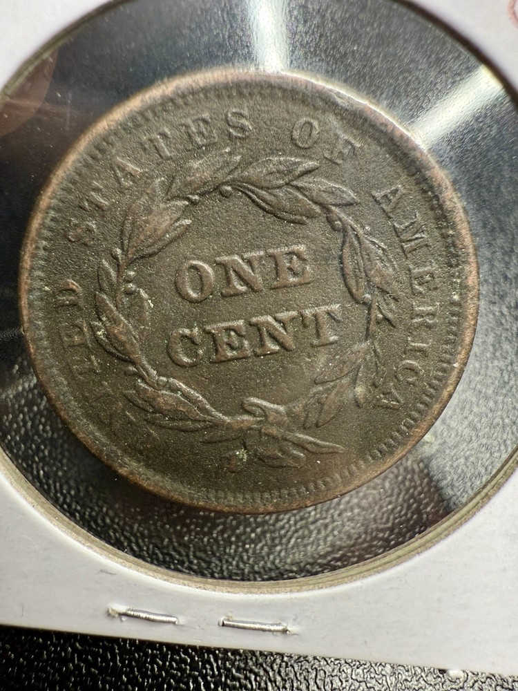 1845 Braided Hair Large Cent – Sharp Circulated Example