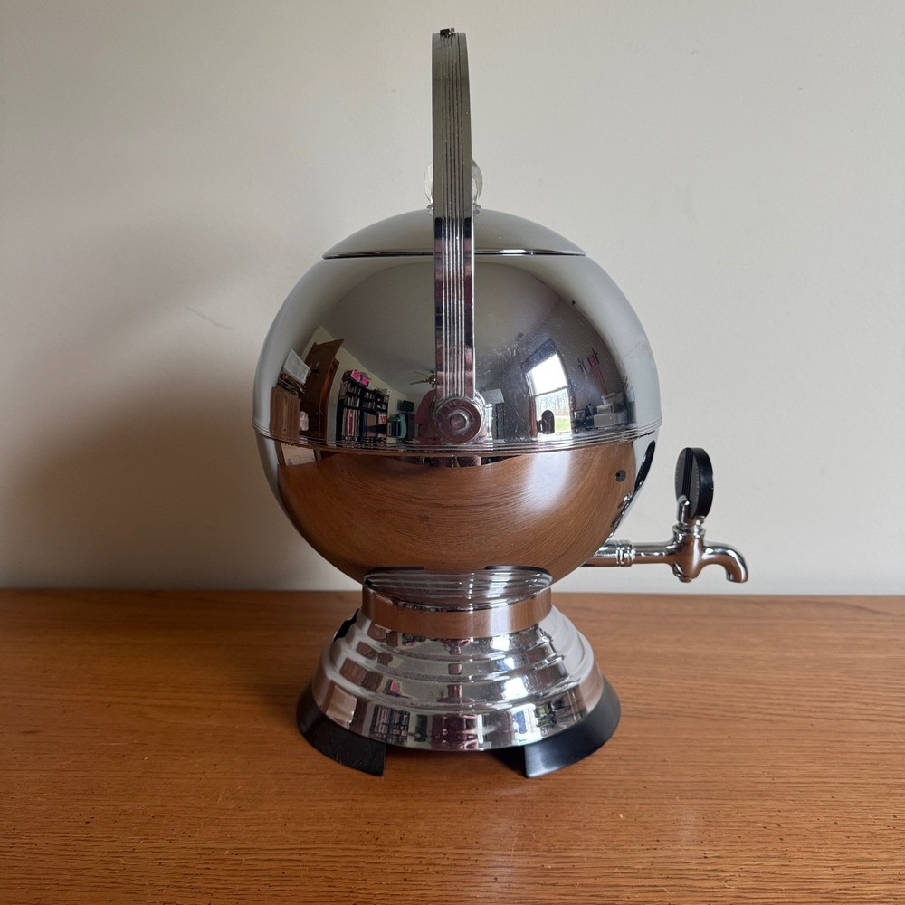 Art Deco Chrome & Bakelite Coffee Percolator By Manning Bowman