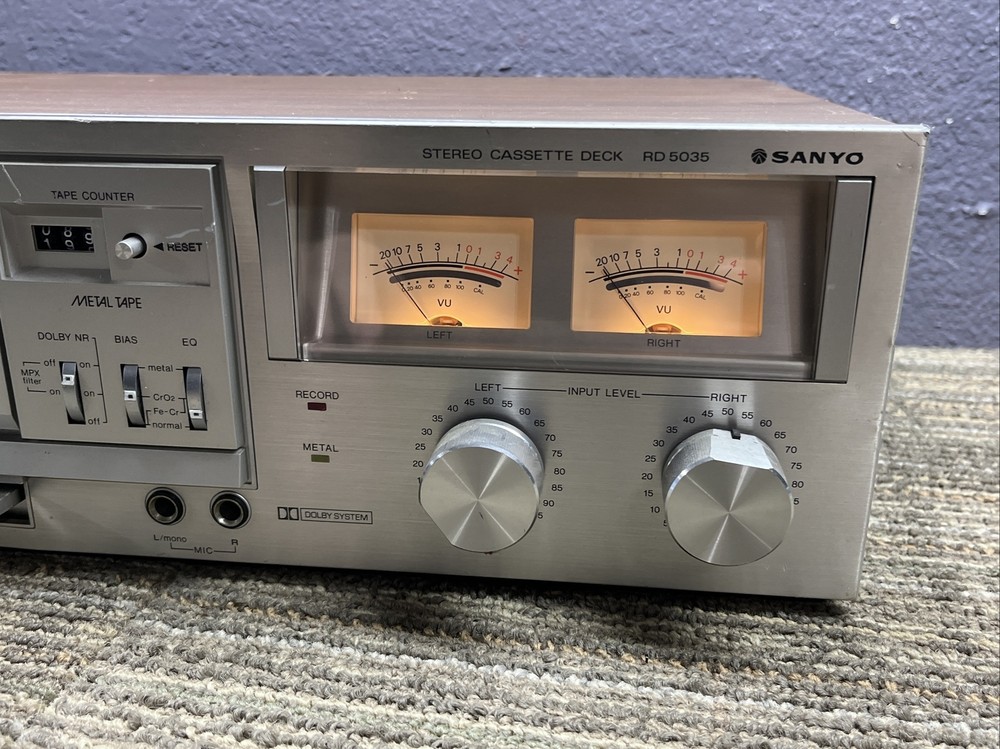 Sanyo RD 5035 Cassette Deck, Needs Belt! 95689