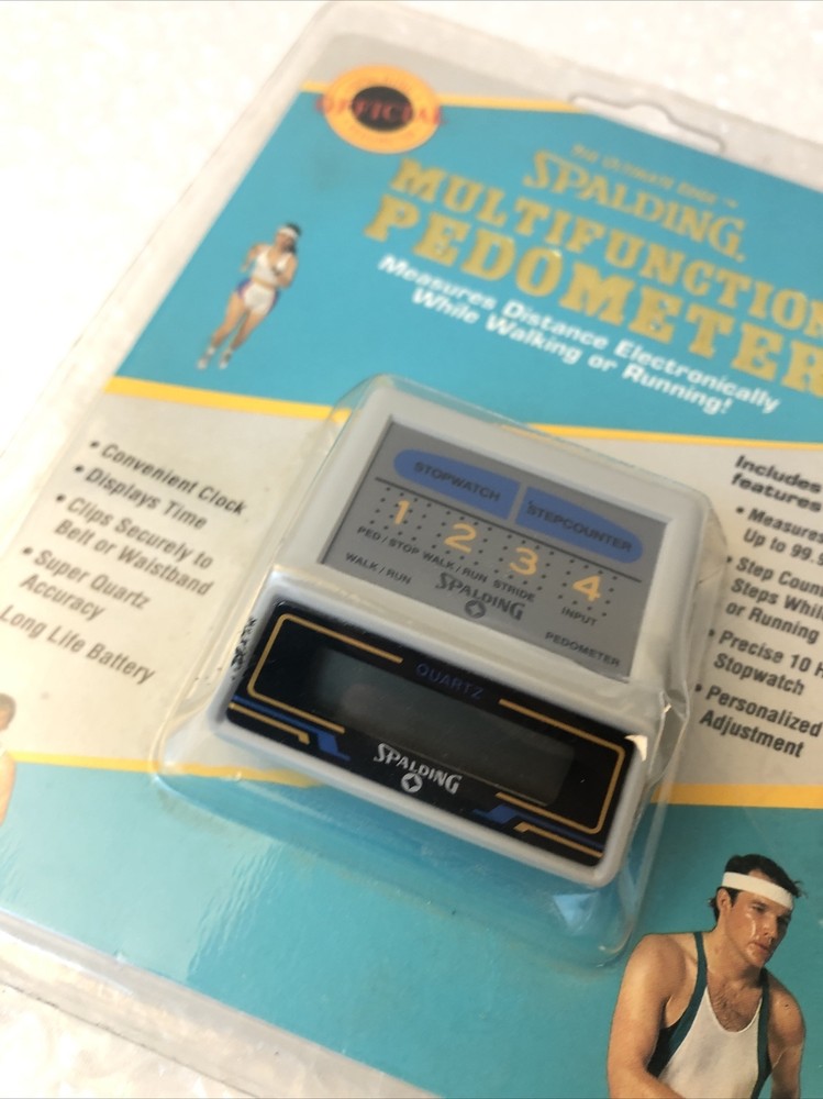 Vintage Spalding Quartz Pedometer - New & Sealed - 1992 - Multifunction