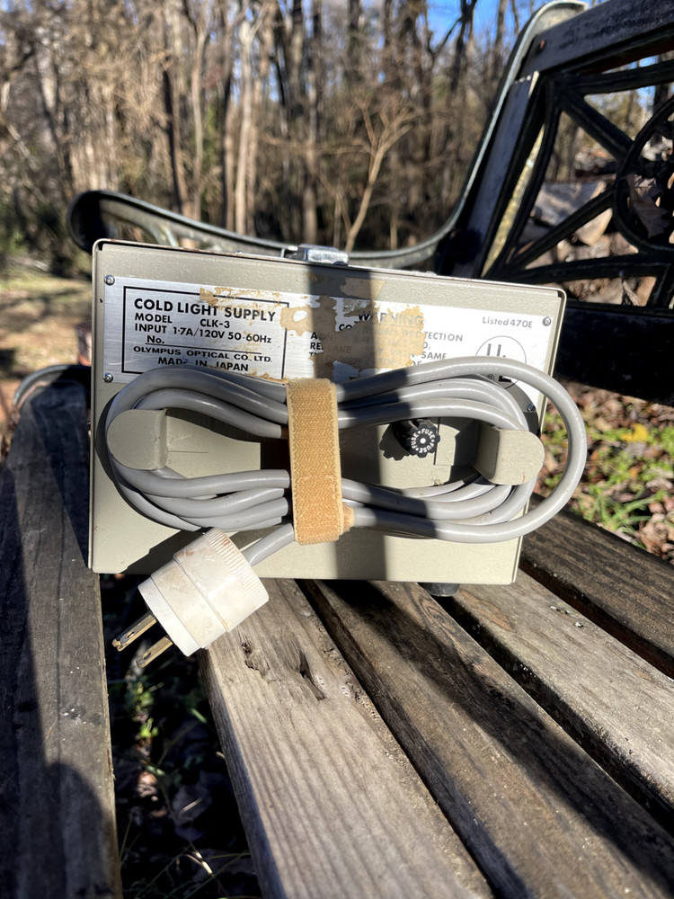 Olympus CLK-3 Cold Light Supply Endoscopy Light Source Untested