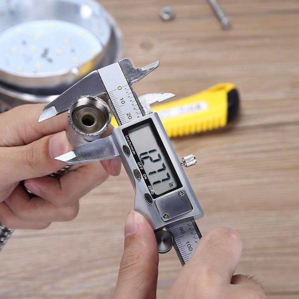 Digital Caliper Measuring Tool, Stainless Steel Vernier Caliper Digital Micro...