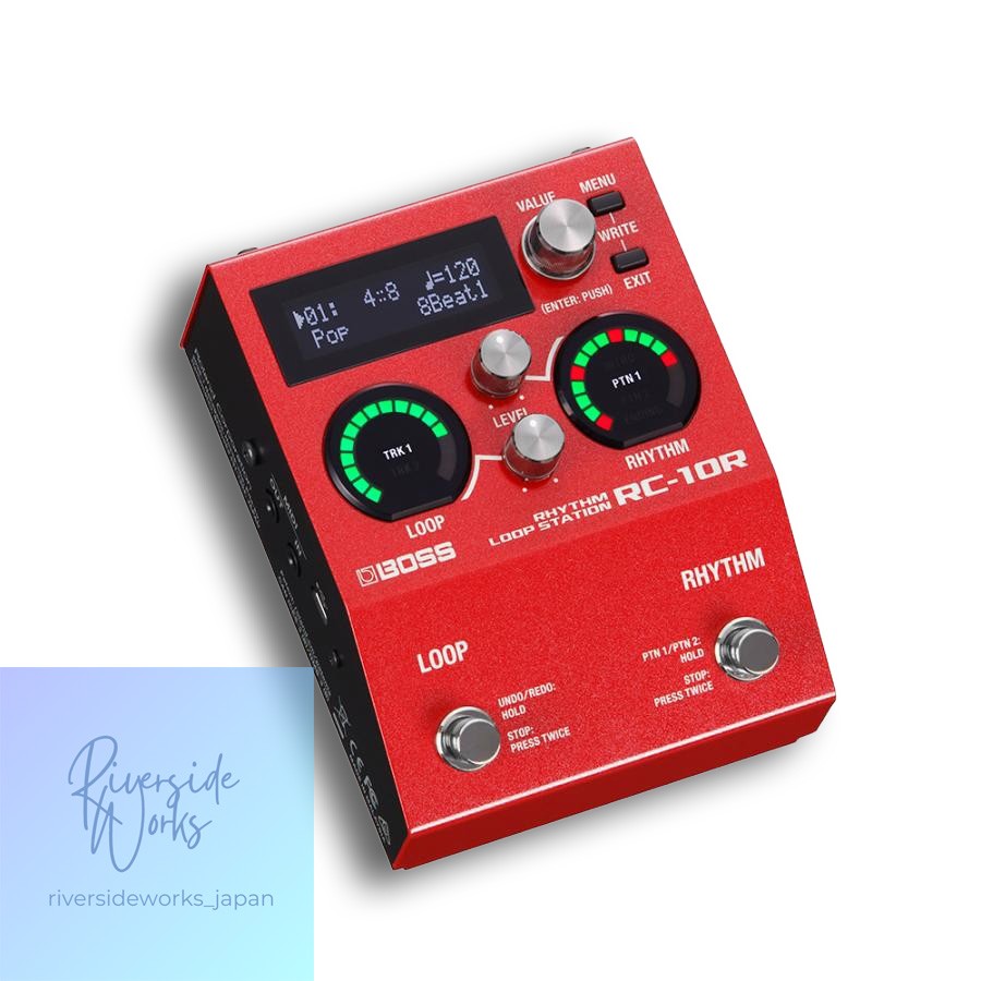 BOSS Rhythm Loop Station RC-10R Looper with Free Patch Cable