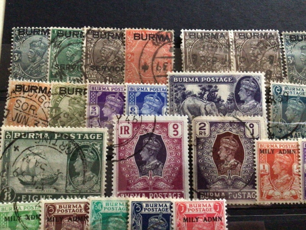 Burma mounted mint & used stamps A11535