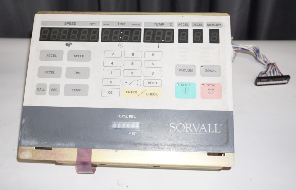 SORVALL CENTRIFUGE DISCOVERY CONTROL PANEL/DISPLAY BOARD S202325+FRAME+CABLE