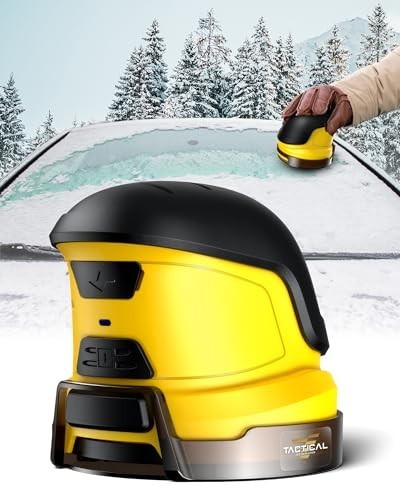 Electric Ice Scraper for Windshield - Cordless Motorized Snow Remover Tool, Rech