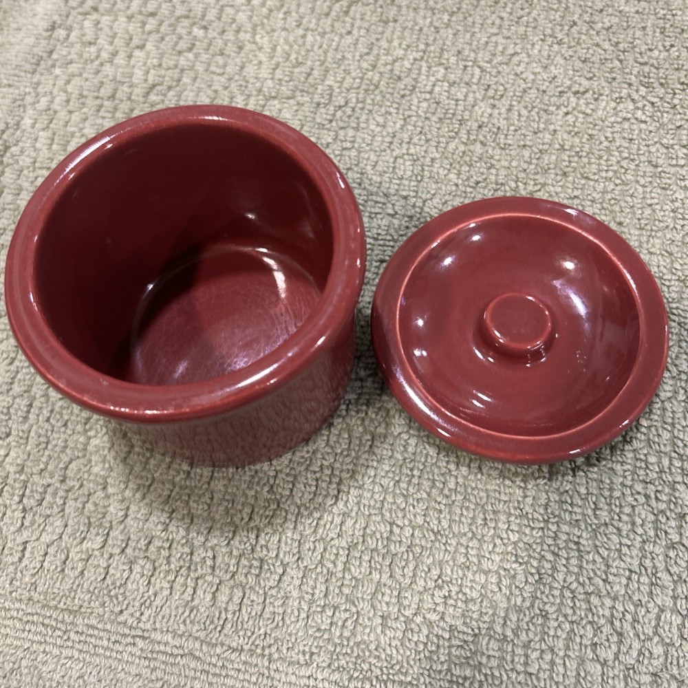 Butter/cheese Crock Paprika Red