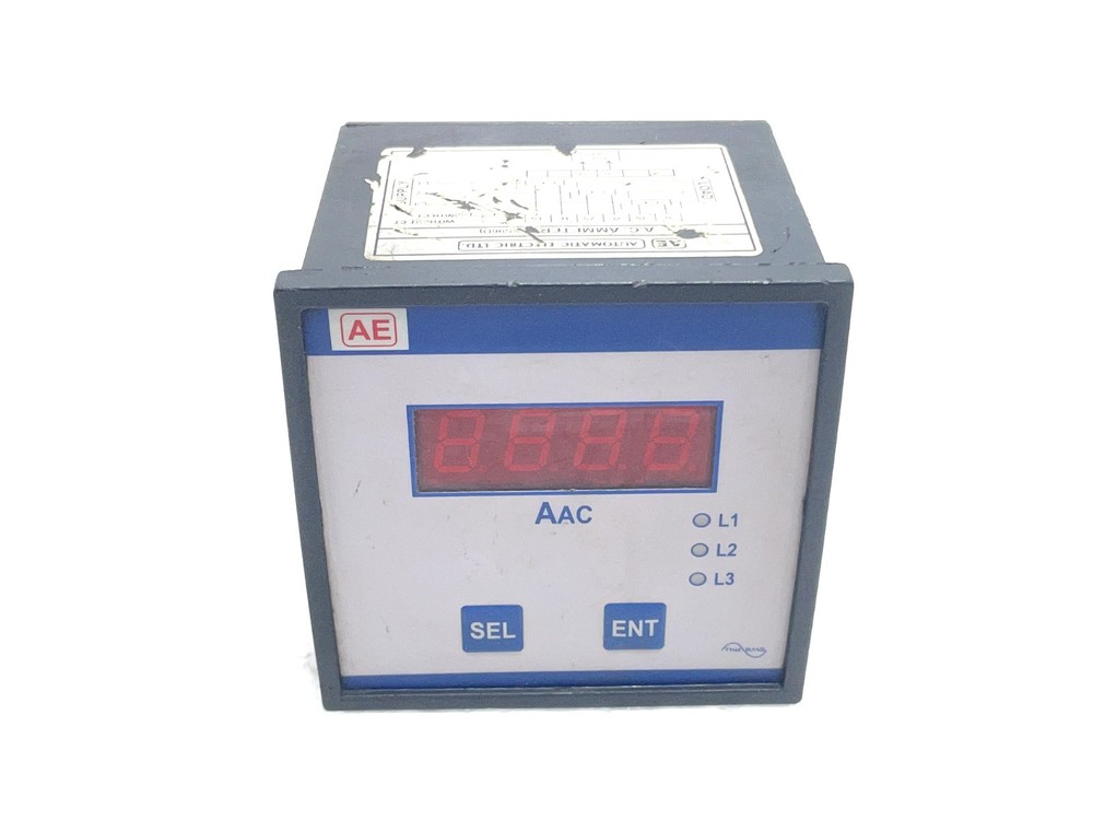 Automatic Electric ASS96D Digital Voltmeter 240V AC/DC Panel Meter