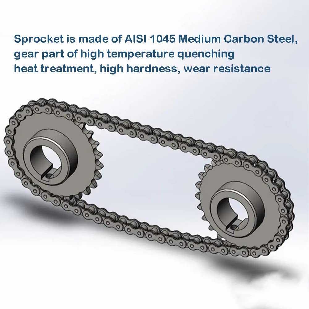 Roller Chain Sprocket B Type 1" Bore Rust Prevention Hardened 36 Tooth